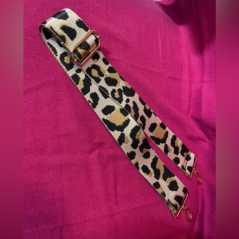 NWOT Leopard replacement bag strap.